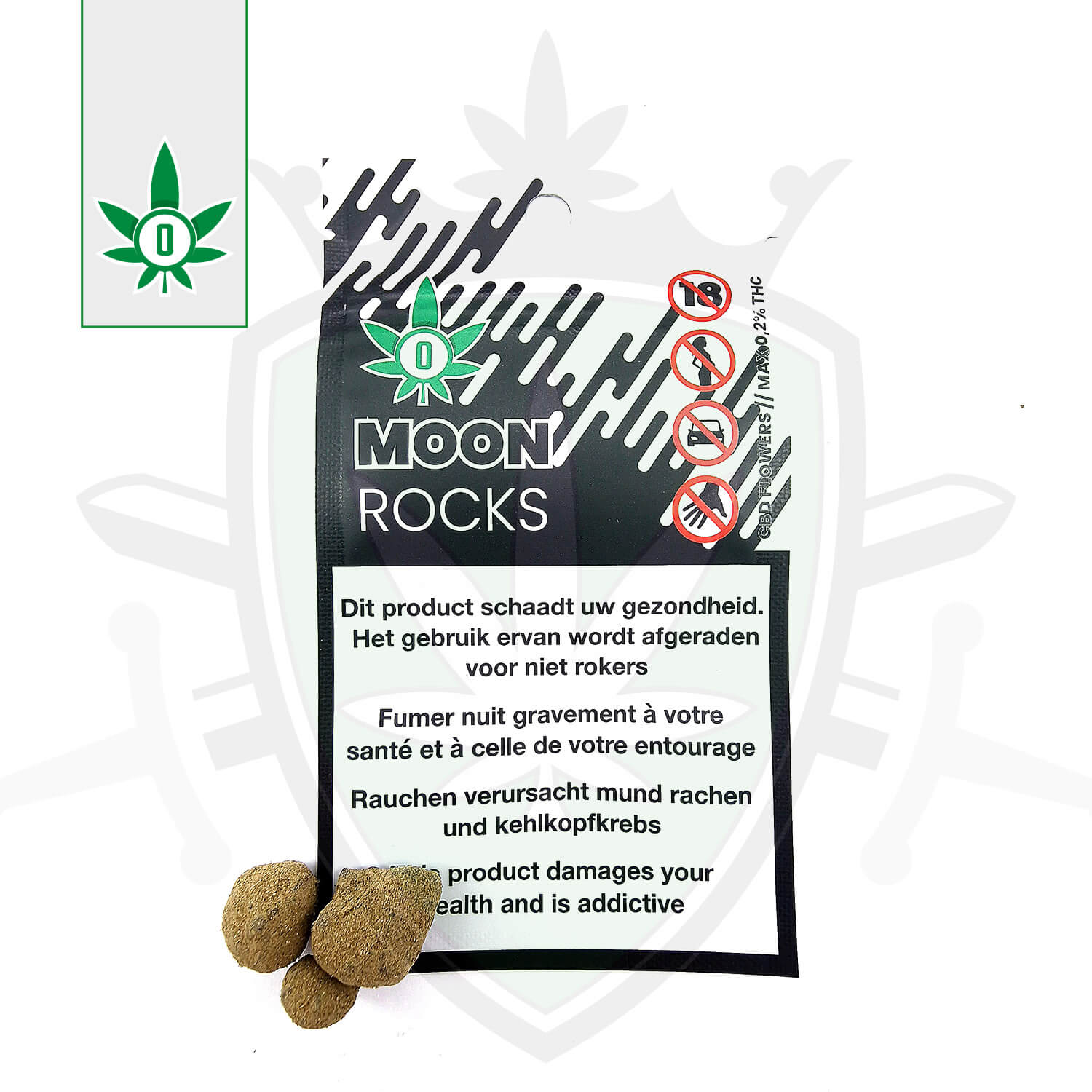 Moon Rocks 3 gram bag - Cannabis Zero